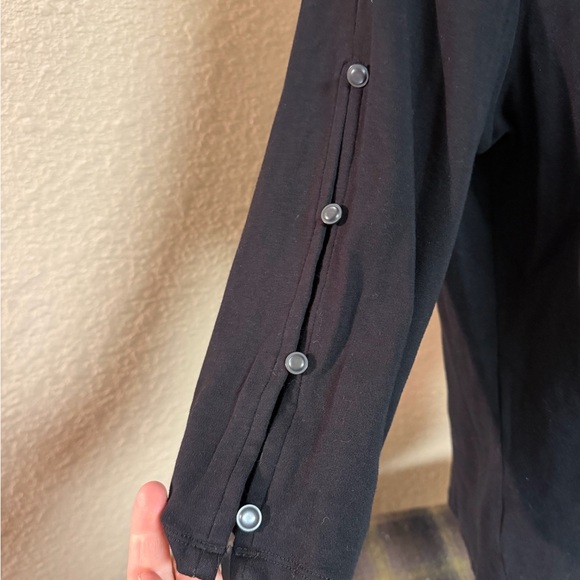 4/$15 Talbots Black Long Sleeve Top - Picture 3 of 5